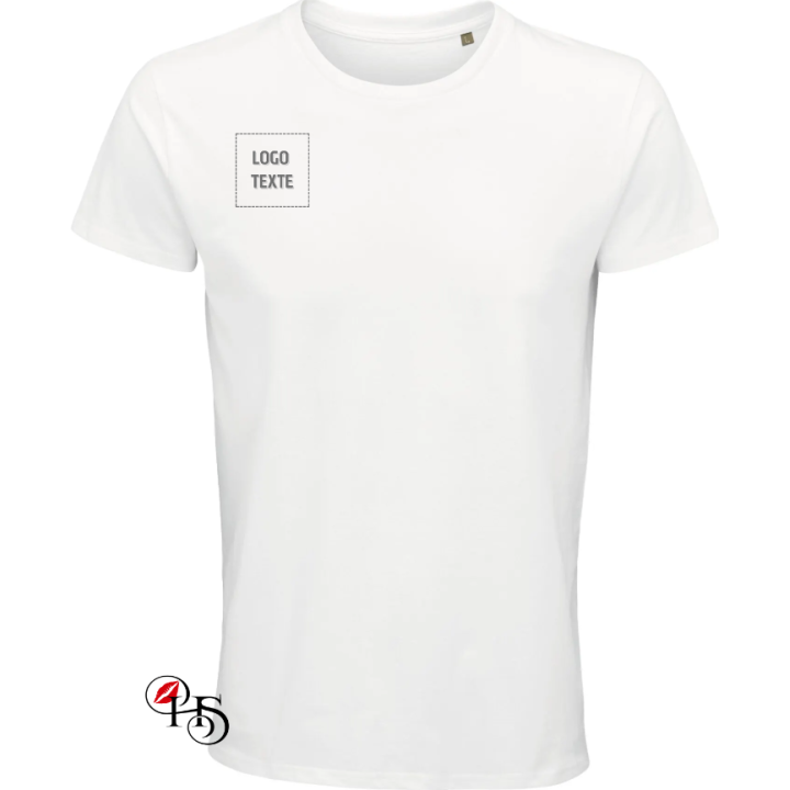 T-shirt homme personnalisé – Logo & texte brodé | H&S