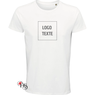 T-shirt homme personnalisé – Logo & texte brodé | H&S