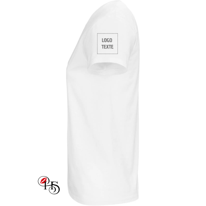 T-shirt femme personnalisé – Logo & texte brodé | H&S