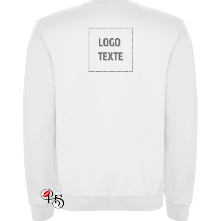 Pull mixte personnalisé – Logo & texte brodé | H&S