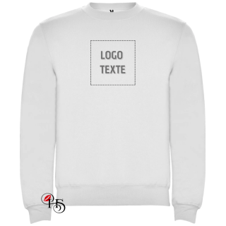 Pull mixte personnalisé – Logo & texte brodé | H&S
