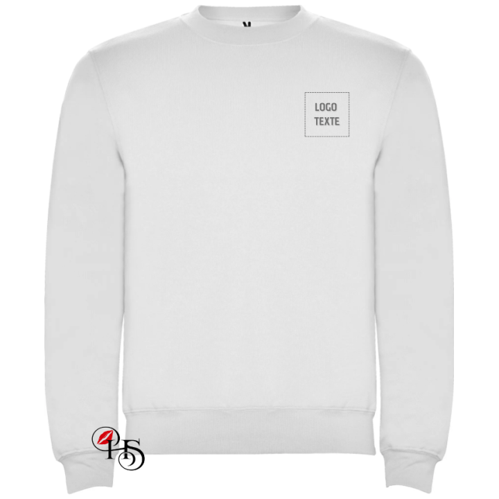 Pull mixte personnalisé – Logo & texte brodé | H&S